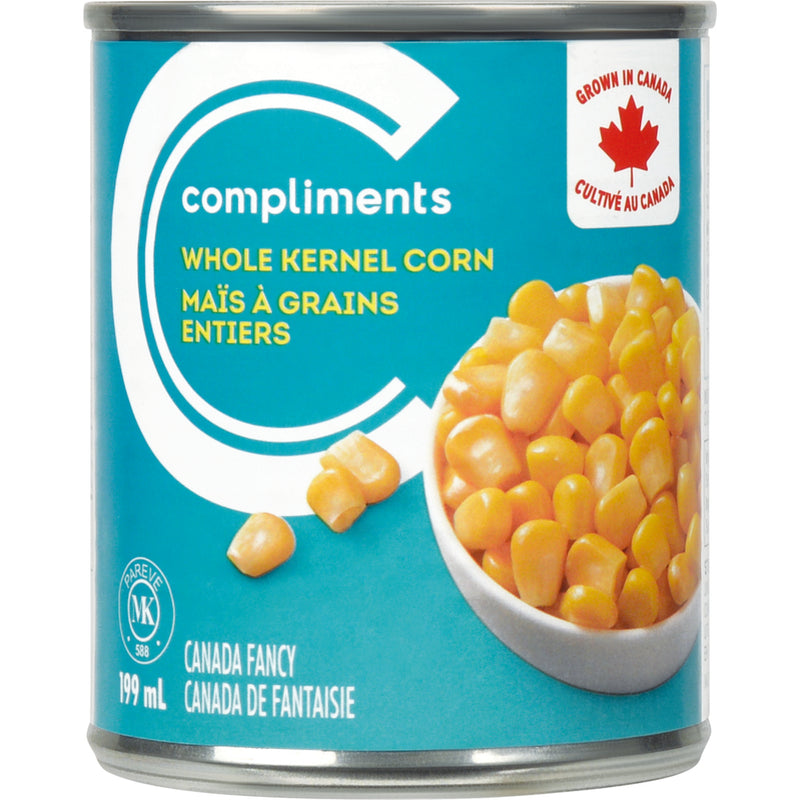 Compliments Corn - Whole Kernel  ea/199ml