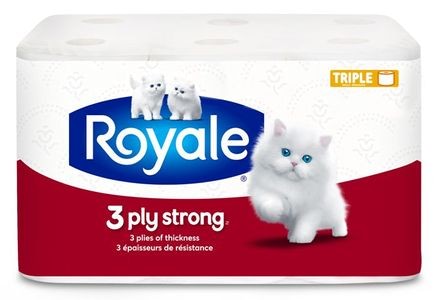 Royale Bathroom Tissue - Str 3 Ply (165's) ea/12pk