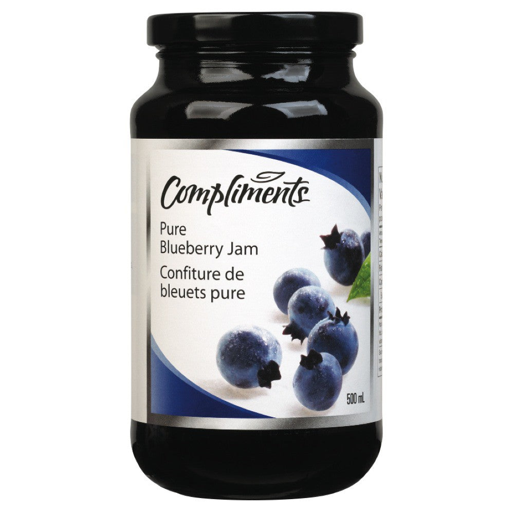 Compliments Jam Blueberry (Pure) ea/500ml