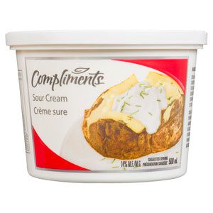 Compliments Sour Cream (14%) ea/500ml