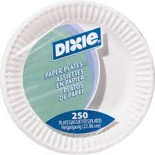 Dixie Paper Plate Uncoated 9" 4x250/cs