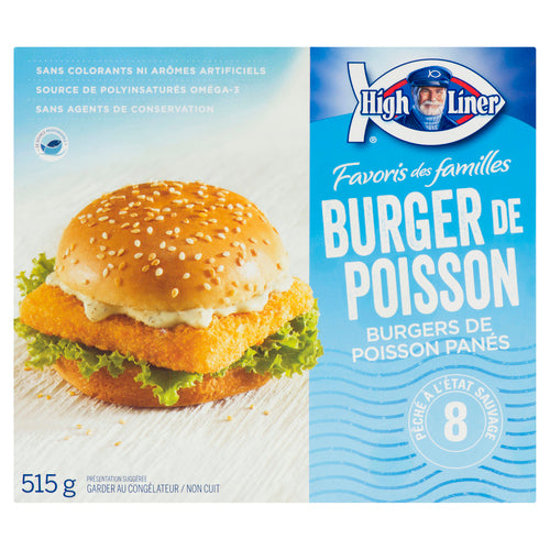 Highliner Fish Burger Brd ea/515gr