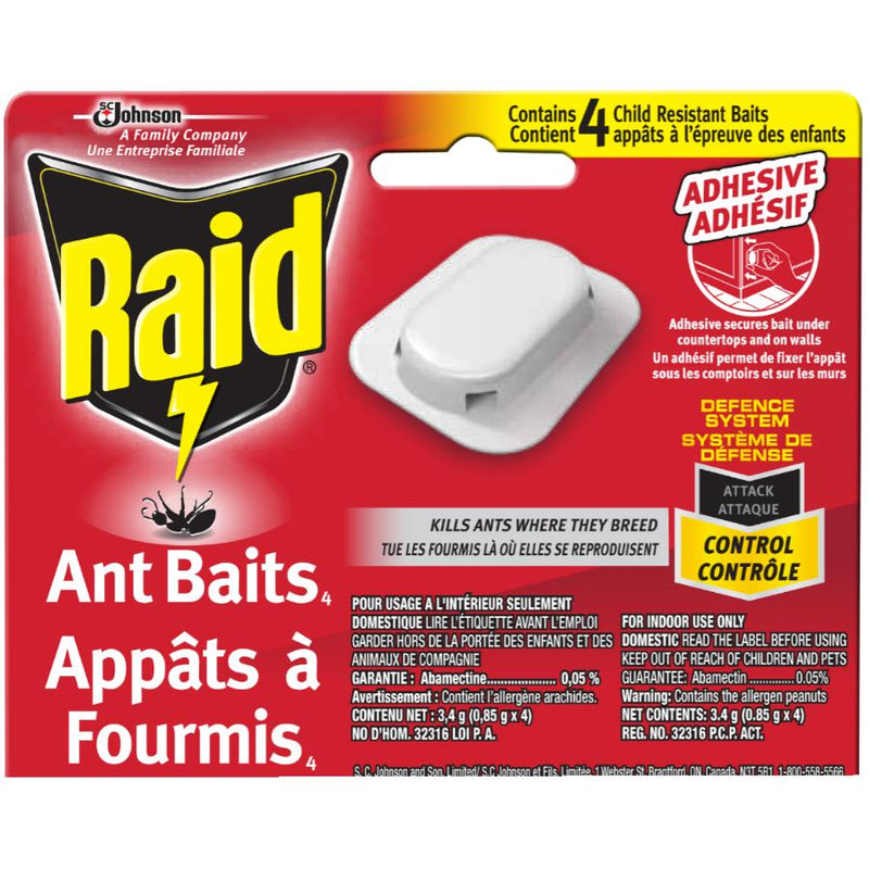 Raid Ant Baits Double Control ea/4pk