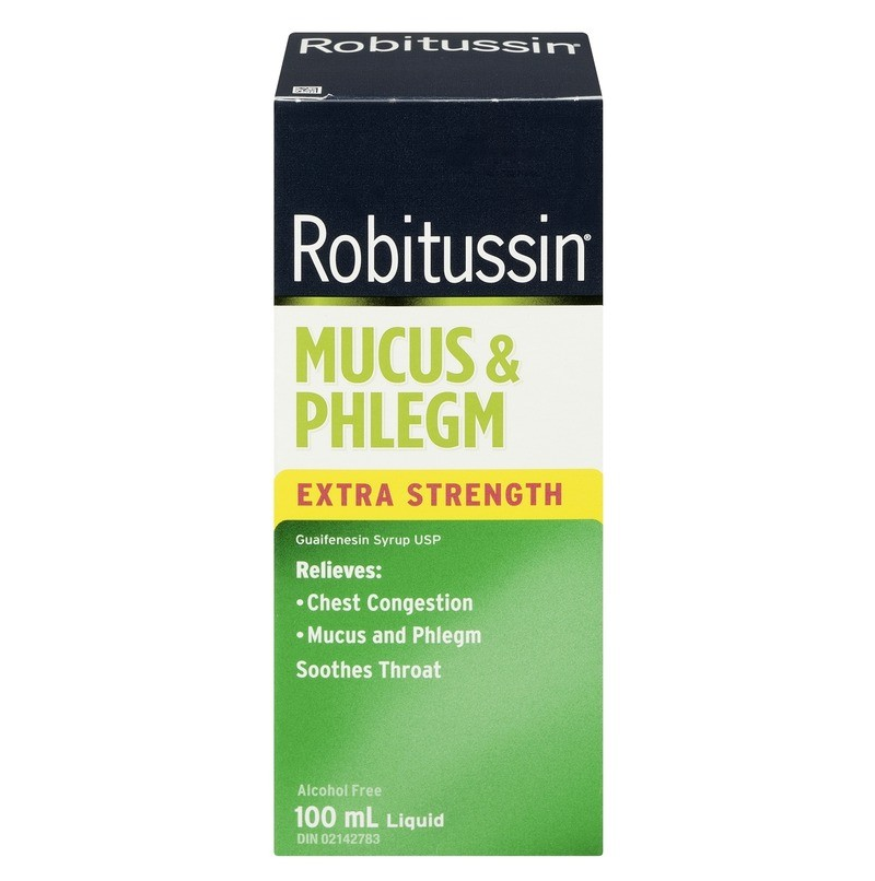 Robitussin Cough Syrup - Extra Str. Mucus & Phlegm  ea/100ml