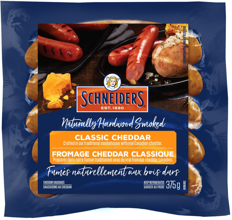 Schneiders Smoked Sausage - Cheddar 12x375g