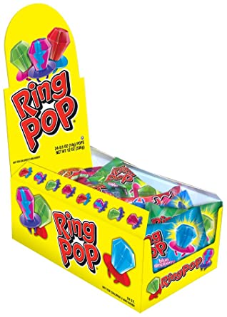 Topps Ring Pops Fruit 24x14g