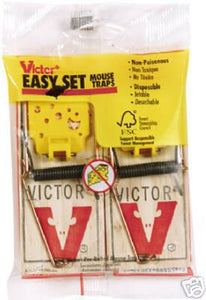 Victor Mouse Traps - Wooden  ea/2pk