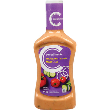 Compliments Salad Dressing - 1000 Island  ea/475ml