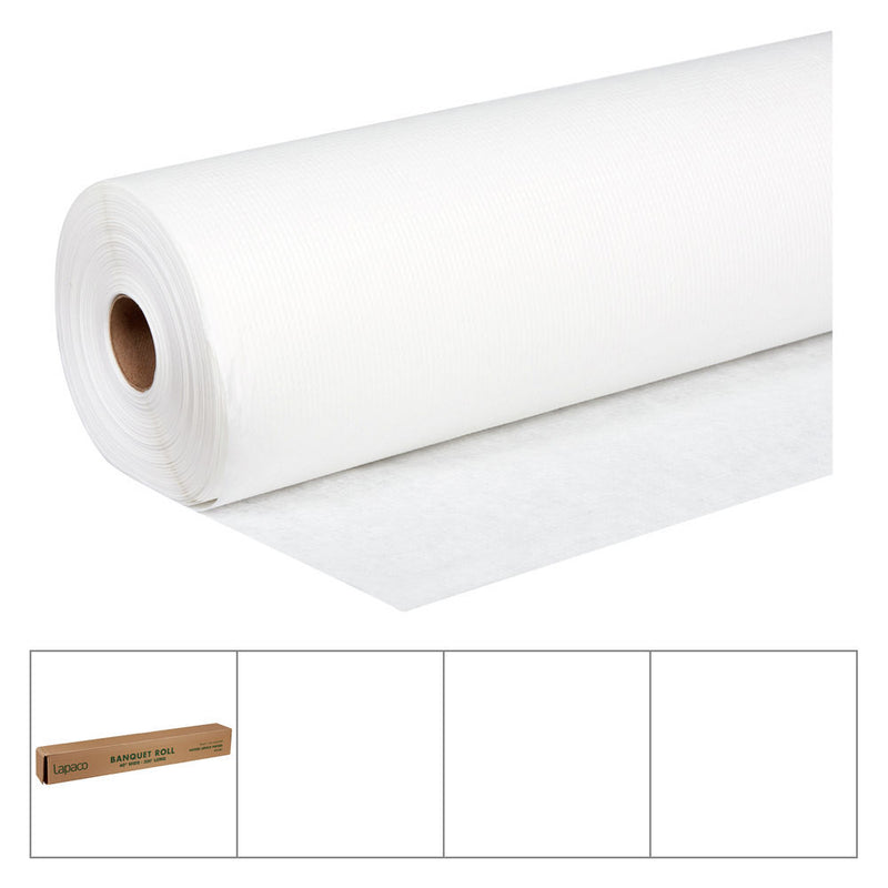 Lapaco Banquet Cover - Paper (475-001) 40"x300'  ea/roll