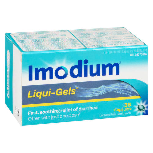 Imodium Liquid Gels 2mg  ea/6's