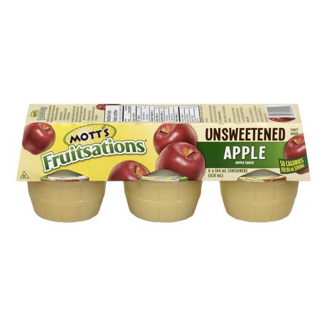 Motts Apple Sauce Fruitsation Unswt (6's) 12x110gr