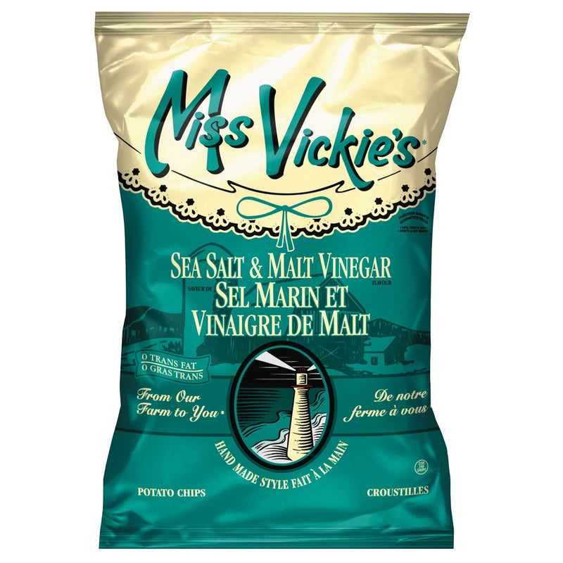Miss Vickies Chips - Sea Salt & Malt Vinegar 40/cs