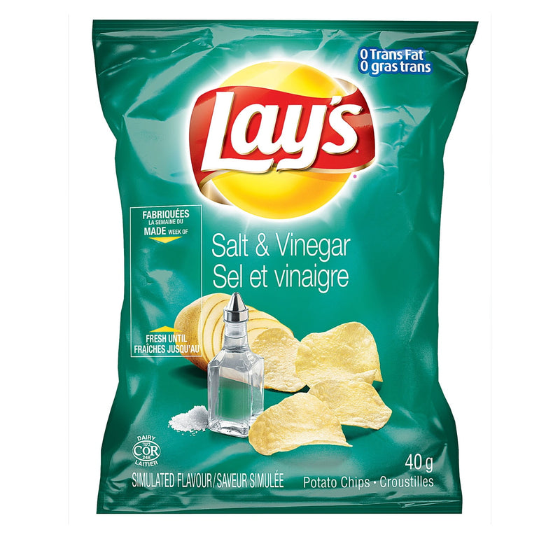Lays Chips - Salt & Vinegar 40/cs