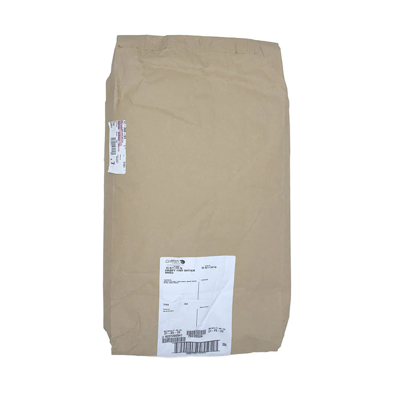 Griffith Batter Mix - Fish Seasoned Lite 11.34 kg/bag