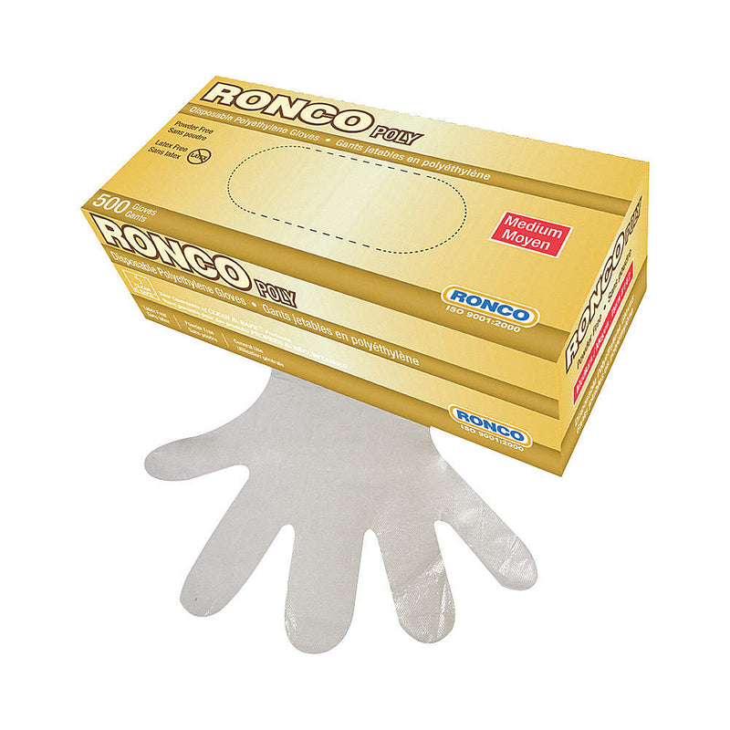 Ralston Poly Deli Gloves Med Clr 500/bx