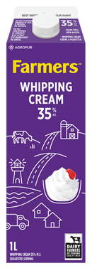 WhlFarm Cream - Whipping 35%  12x1 lt