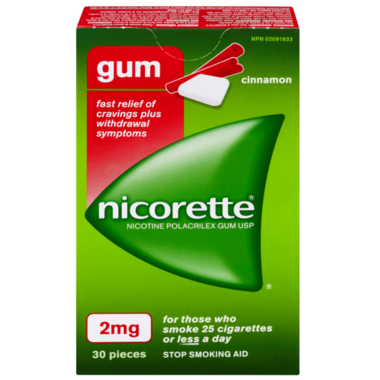 Nicorette Chewing Gum - Cinnamon (2mg) 12x30's