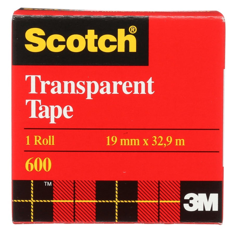 3M Scotch Tape - Refill 19mmX32.9m (Red Box) 12x2's