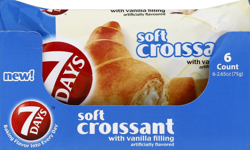 7 Days Croissant Vanilla 6x75g
