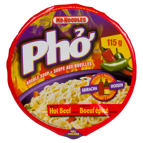 Mr. Noodles (Pho Bowls) - Hot Beef 12x115gr