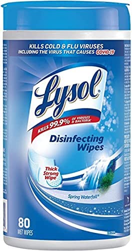 Lysol Wipes (Disinfecting) - Spring Waterfall ea/80's