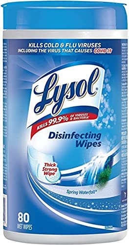 Lysol Wipes (Disinfecting) - Spring Waterfall 6x80's