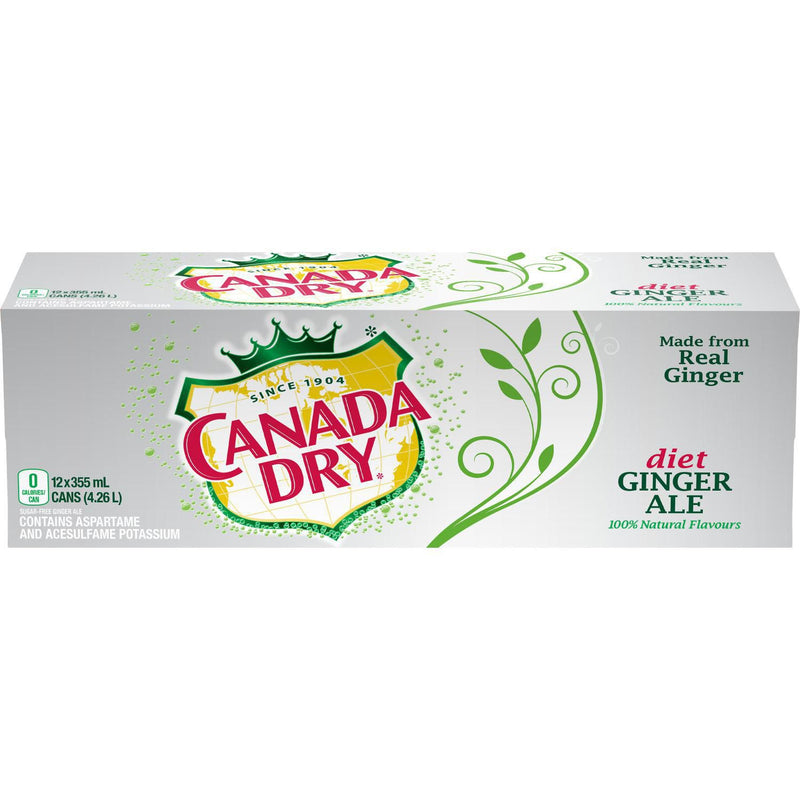 Canada Dry Diet Ginger Ale 12x355mL