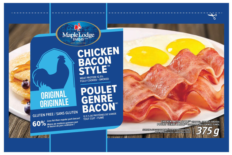 Maple Lodge Chicken Bacon  12x375gr