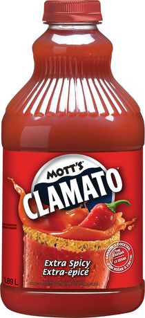 Motts Clamato Juice - Extra Spicy 8x1.89 lt
