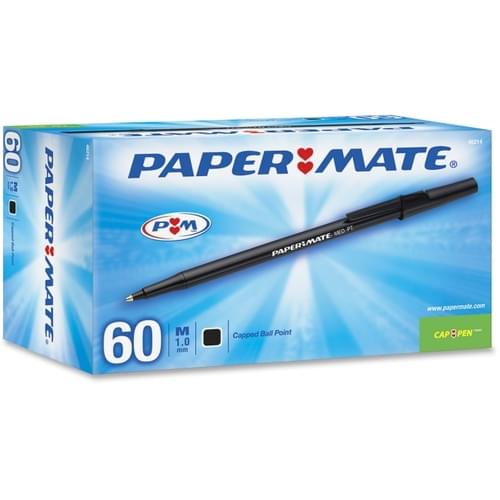 Papermate Pens - Black Medium 60/bx