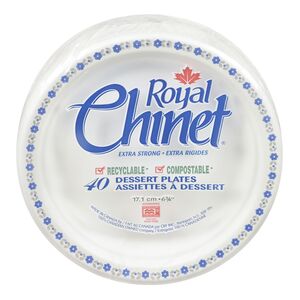 Royal Chinet Plates 6.75"  ea/40's