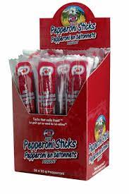 A&D Pepperoni Stick Hot Wrapped 2 per pack 12x64g