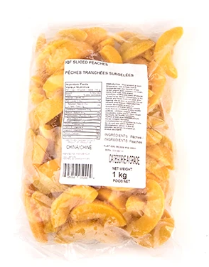 Alasko Frz. Fruit - Peach Slices IQF  5x1kg