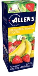 Allen's Juice - Straw/Bananal (Tetra) (4x8's) 32x200ml
