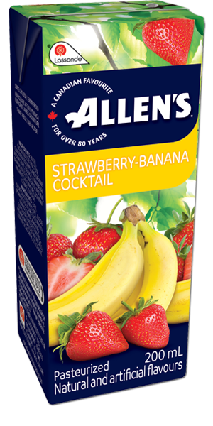 Allen's Juice - Straw/Bananal (Tetra) (4x8's) 32x200ml