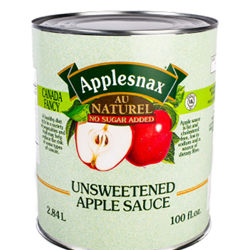 Applesnax Apple Sauce - Unsweetened ea/2.84 lt