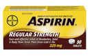 Aspirin Tabs 325mg  6x50's
