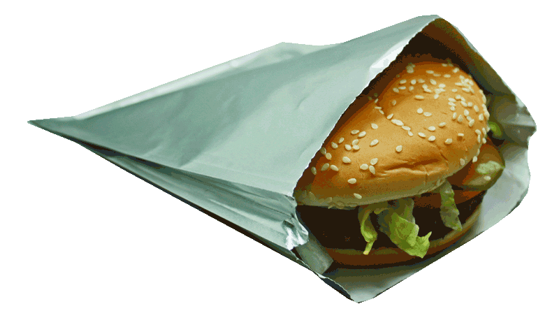 Atlas Foil Hamburger Bag Plain 500/cs