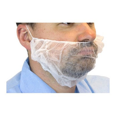 Beard Cover Mesh White (