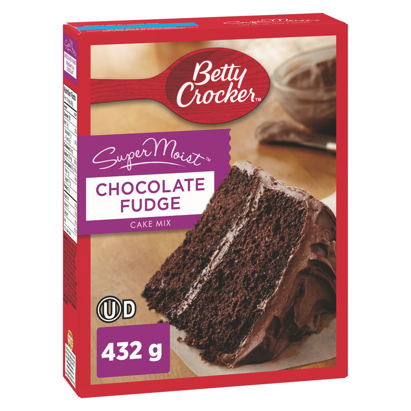 Betty Crocker Cake Mix Super Moist- Choc. Fudge ea/375gr