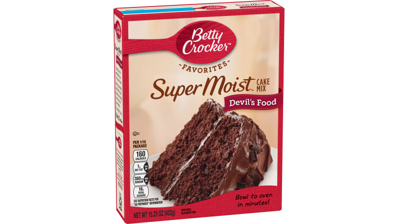 Betty Crocker Cake Mix Super Moist- Devils Food ea/375gr
