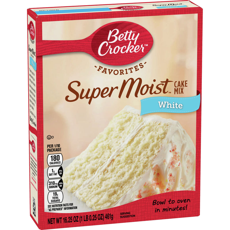 Betty Crocker Cake Mix Super Moist- White 12x404gr