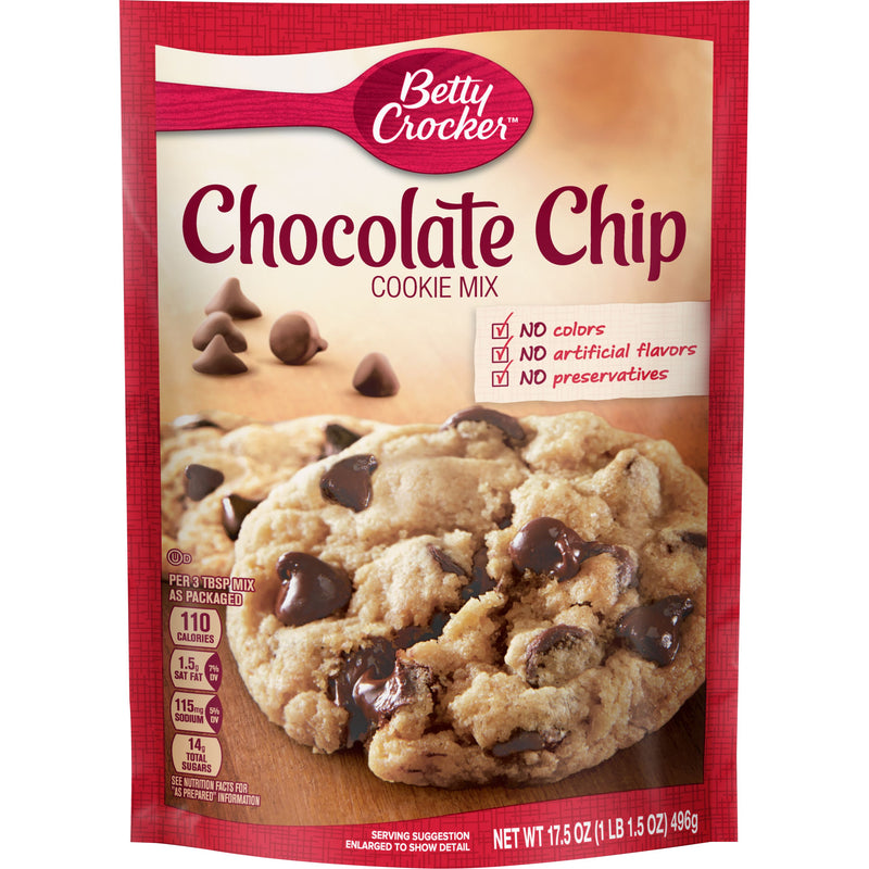 Betty Crocker Cookie Mix - Choc. Chip ea/496gr