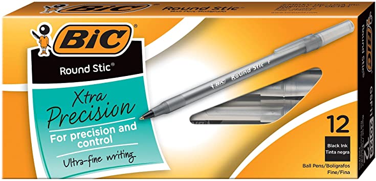Bic Pens Ultra Fine Black  12/bx