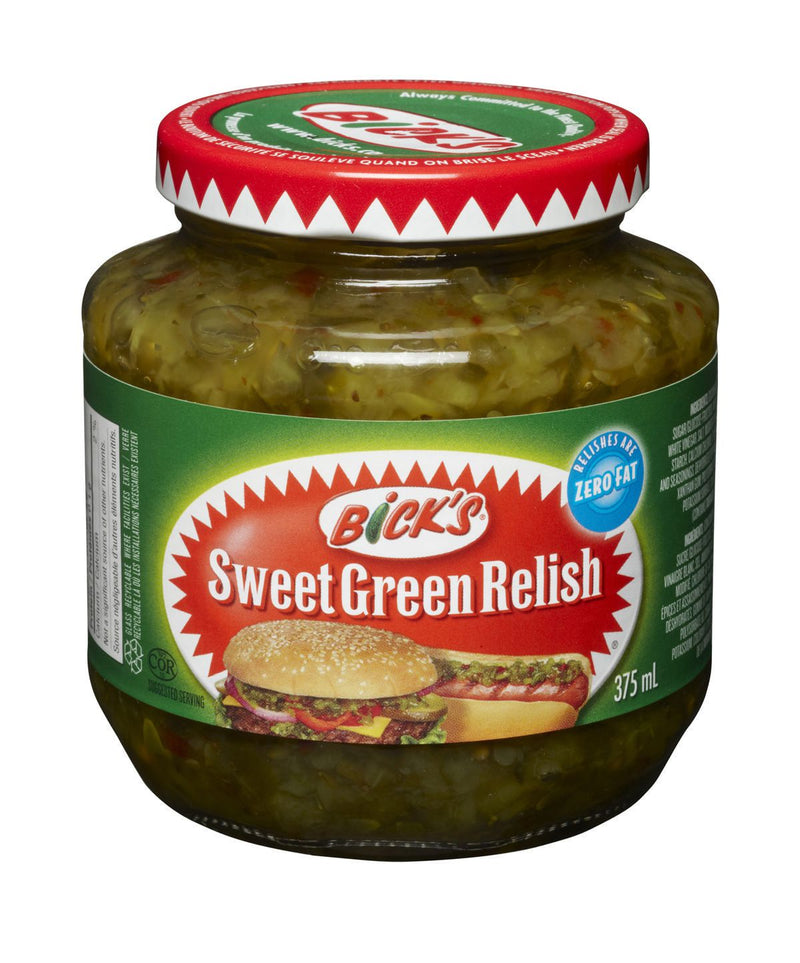 Bicks Relish - Sweet Green (Jar) 12x375ml