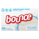 Bounce Dryer Sheets - Free & Gentle 6x120's