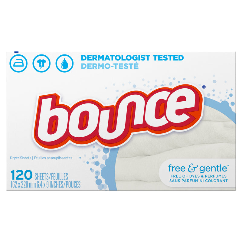 Bounce Dryer Sheets - Free & Gentle ea/120's