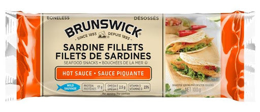 Brunswick Seafood Snacks - Hot ea/100gr