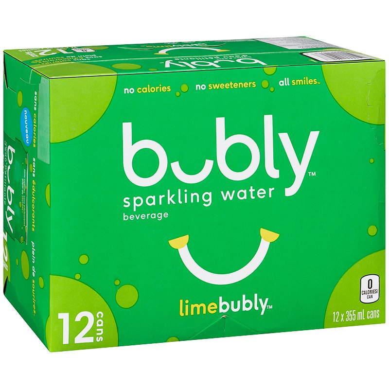 Bubly Sparkling Water - Lime 12x355ml