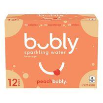 Bubly Sparkling Water - Peach 12x355ml